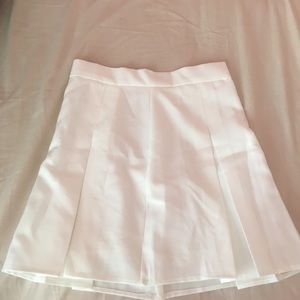 White flared skirt